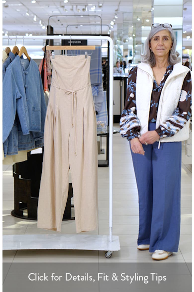 Calliope Strapless Tie Waist Jumpsuit video