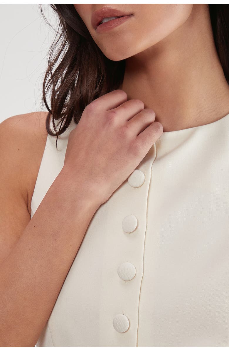 NASTY GAL Essentials Sleeveless Tailored Jumpsuit, Alternate, color, Ivory