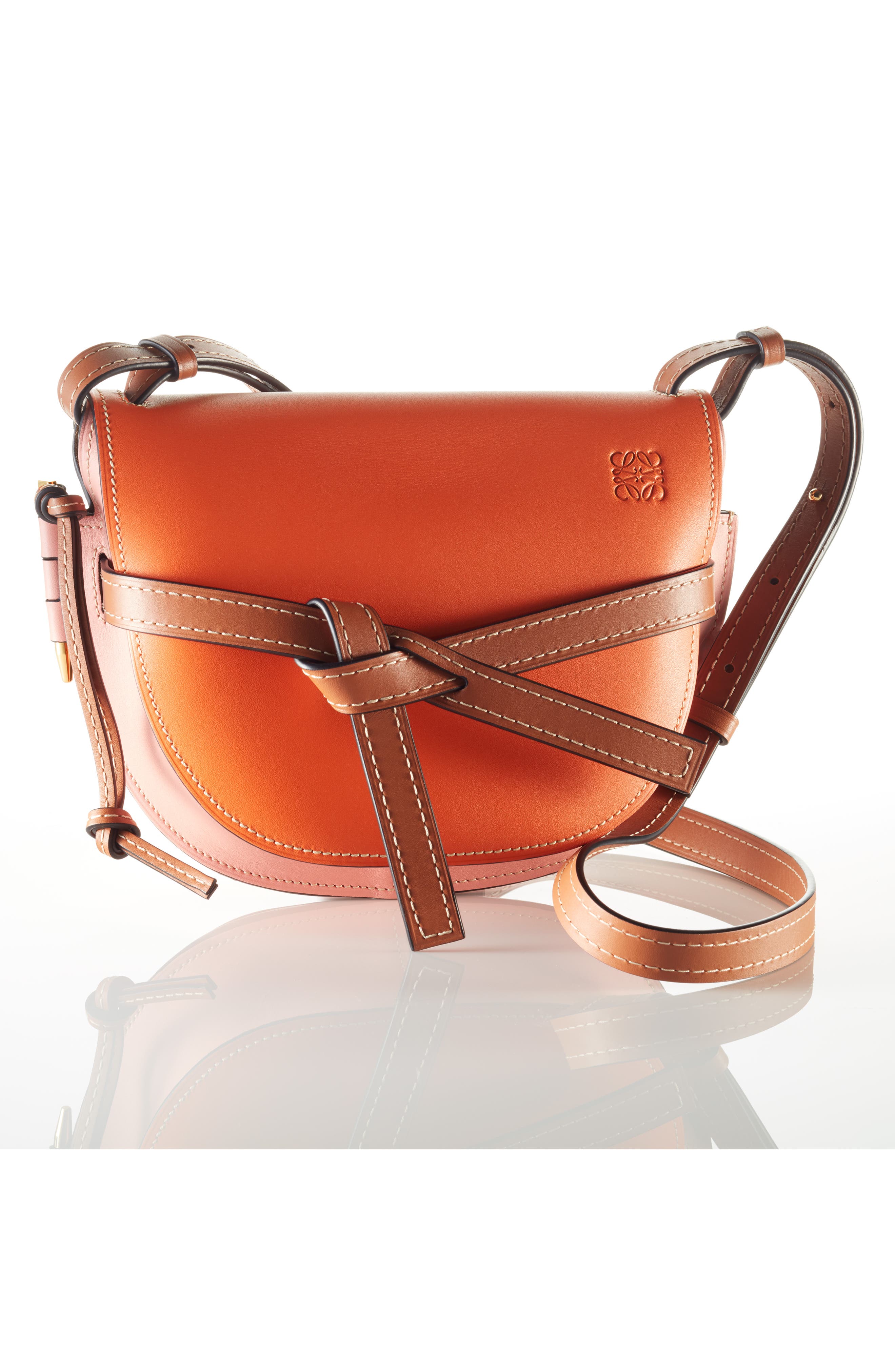 Loewe Gate Small Leather Crossbody Bag, Alternate, color, 