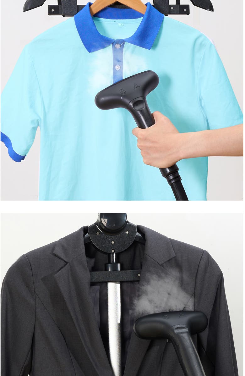 TRUE AND TIDY SX3 Industrial Garment Steamer with Adjustable Steam Settings & Pedal Control, Alternate, color, Black