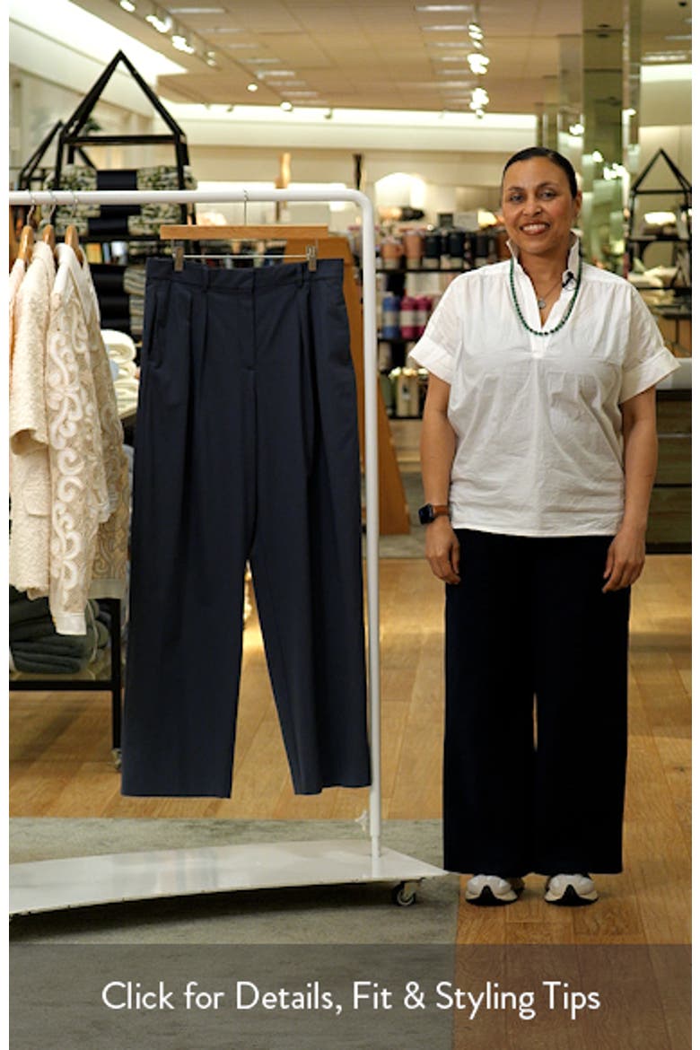 Pleated Straight Leg Suit Pants video