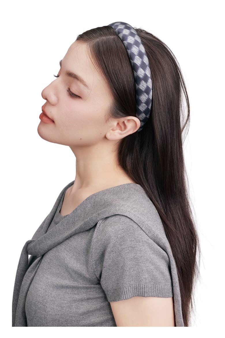 Lunelle Silk Headband, Alternate, color, Steel Blue