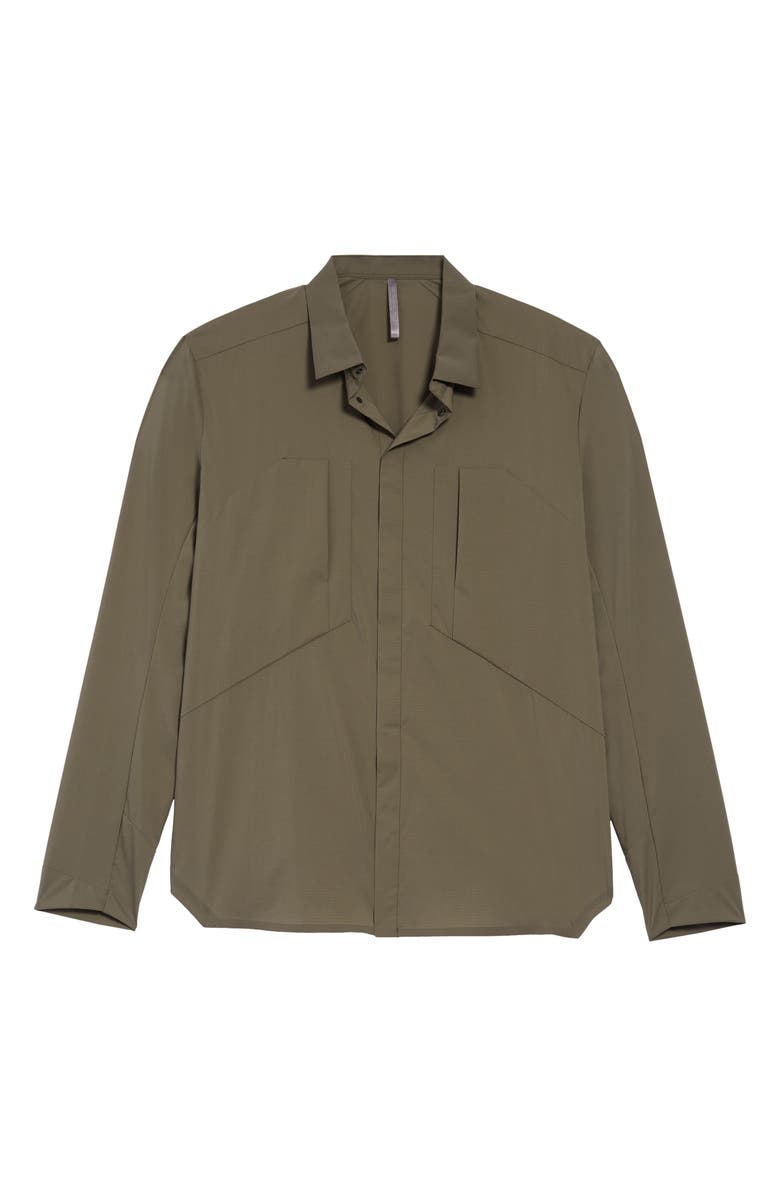 Veilance Demlo Water Resistant Nylon Overshirt, Alternate, color,