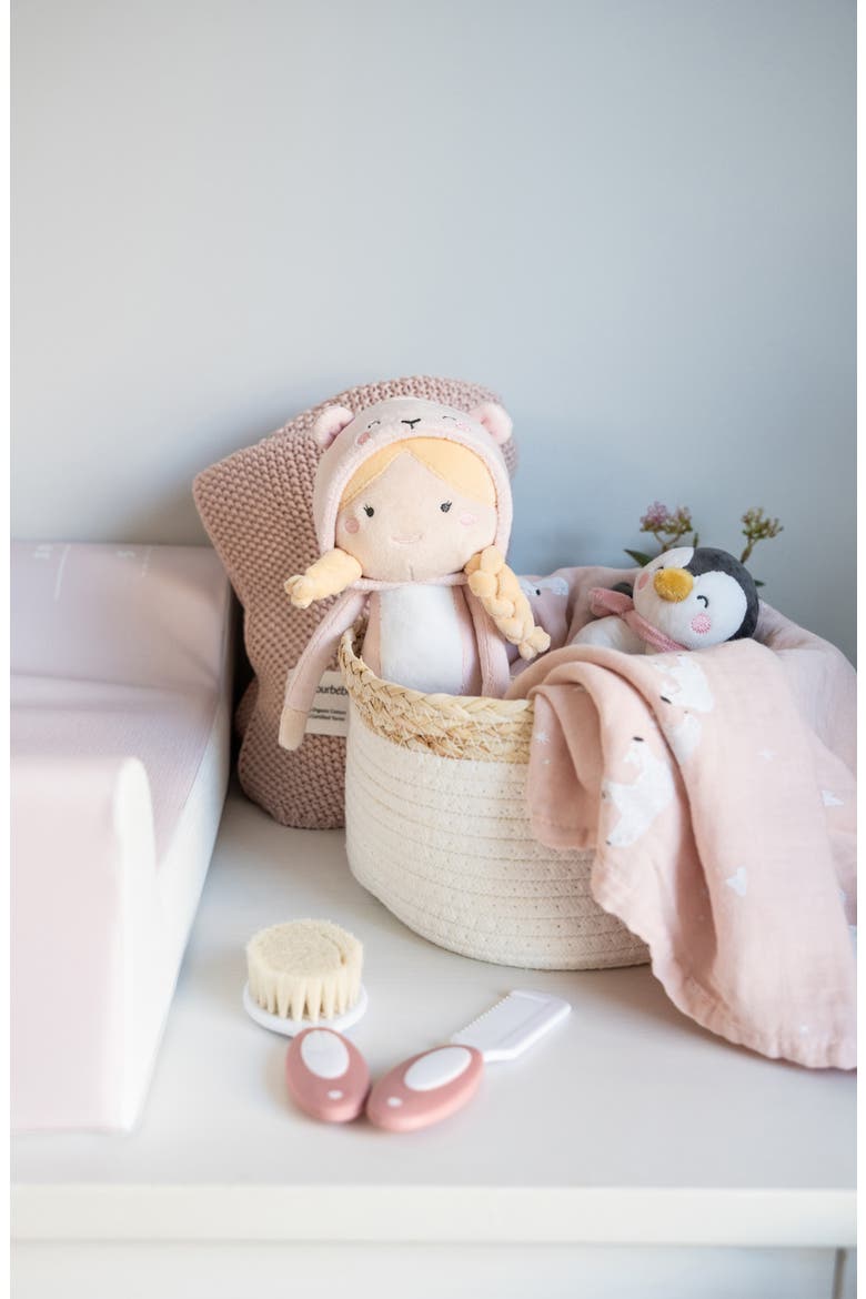 Polaris Doudou Penguin Lovey, Alternate, color, DUSTY PINK