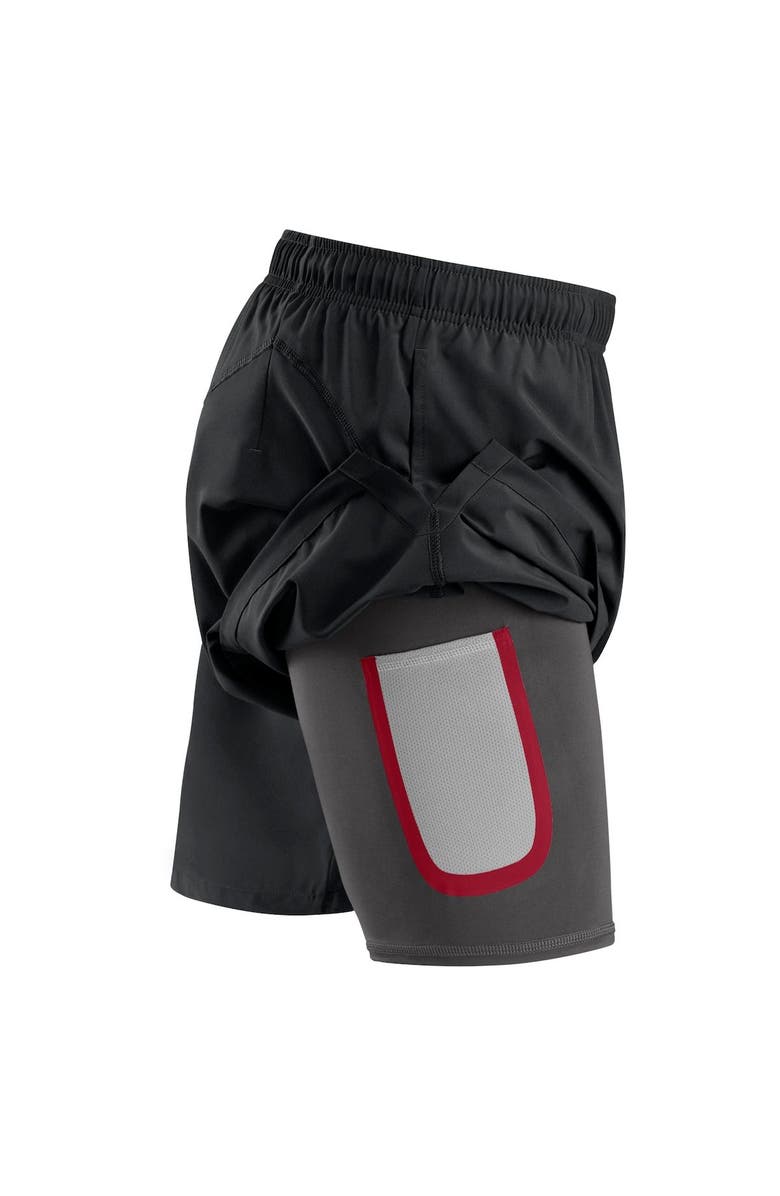 FANATICS Men's Fanatics Branded Black Detroit Red Wings Authentic Pro Rink Shorts, Alternate, color, 