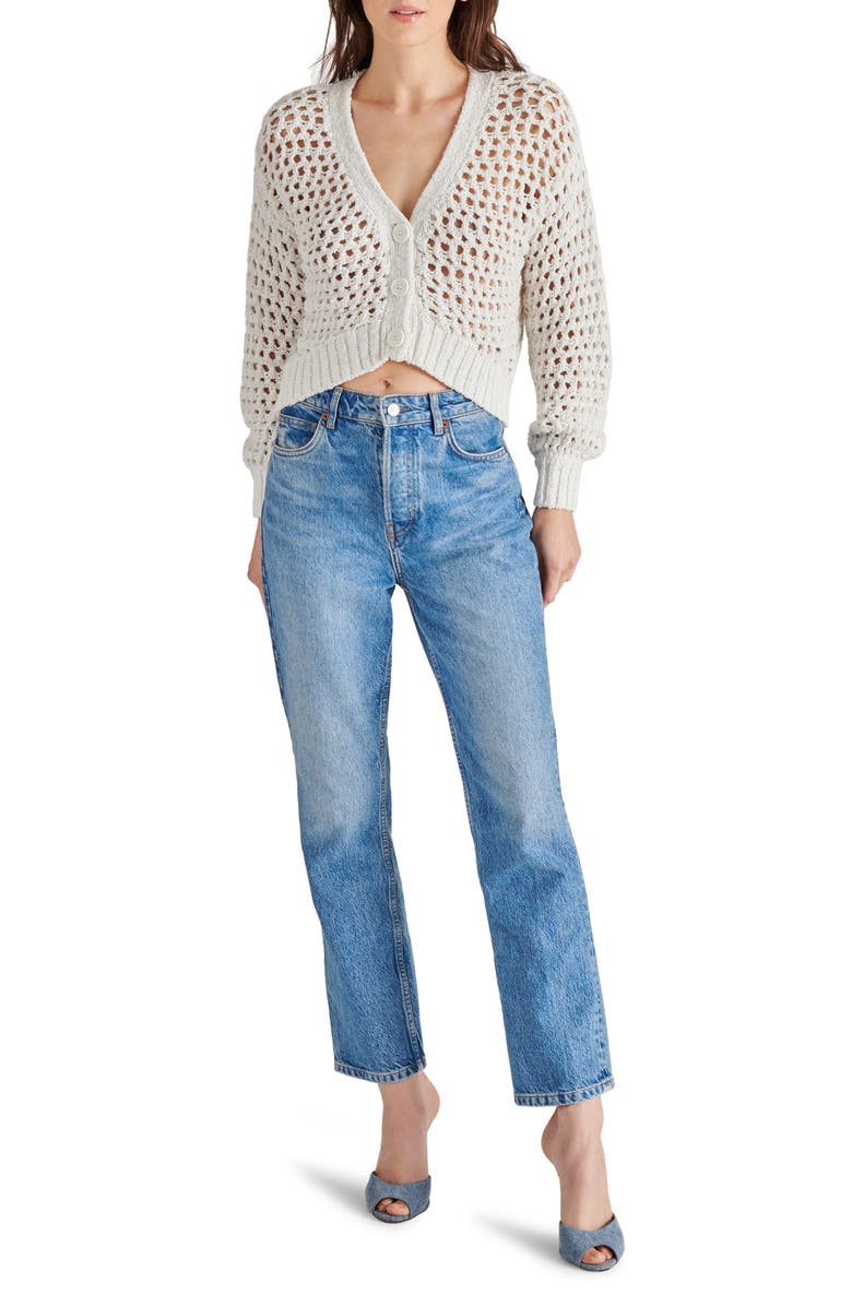 Steve Madden Lucas Open Stitch Cardigan, Alternate, color, 