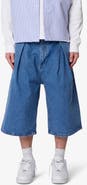 mnml Pleated Ultra Baggy Denim Shorts