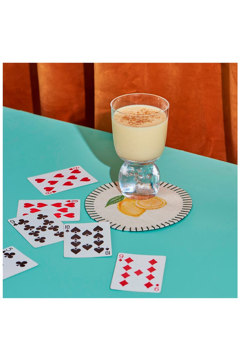 Still Life 4-Pack Linen Coasters, Alternate, color, MULTICOLOR