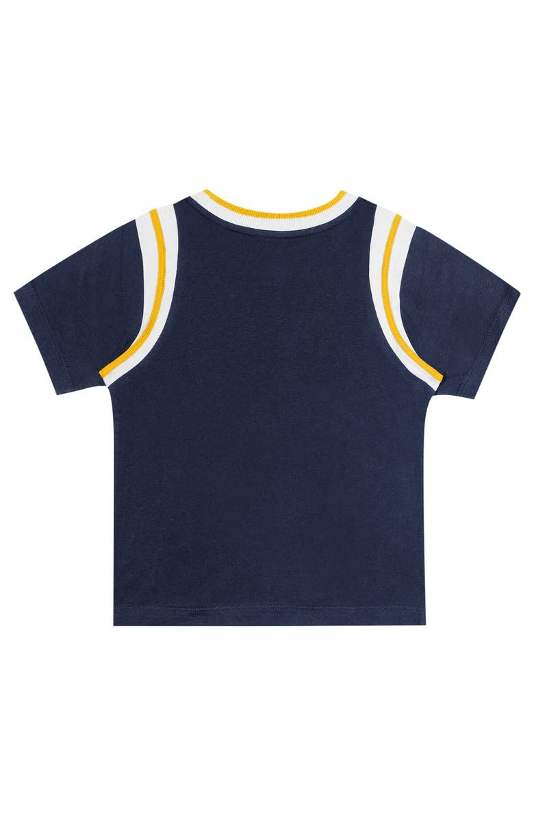 Outerstuff Toddler Fanatics Branded Navy/Gray Milwaukee Brewers Bases Loaded T-Shirt & Shorts Set, Alternate, color, 