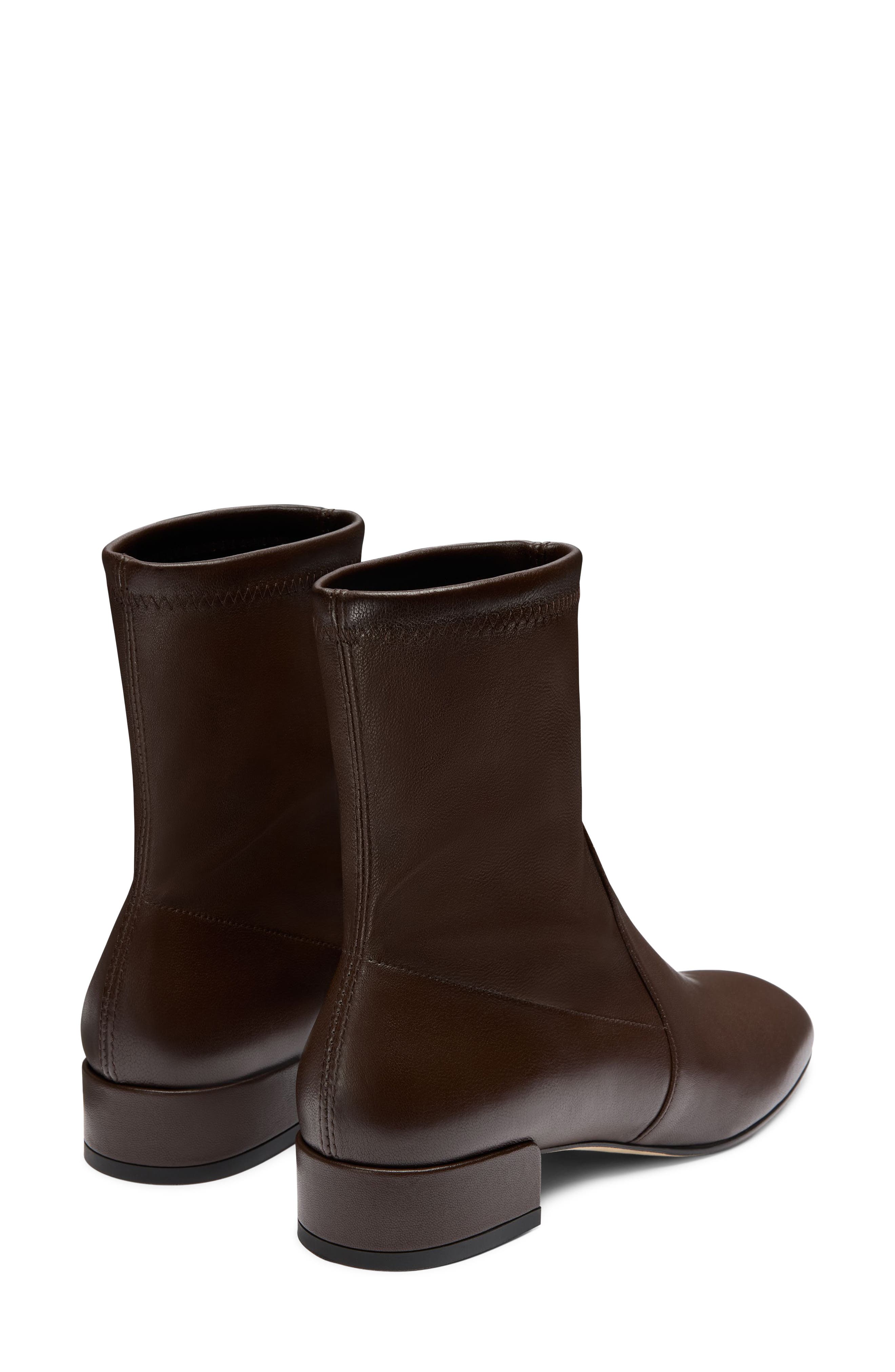 Bacari Leather Bootie, Alternate, color, WALNUT