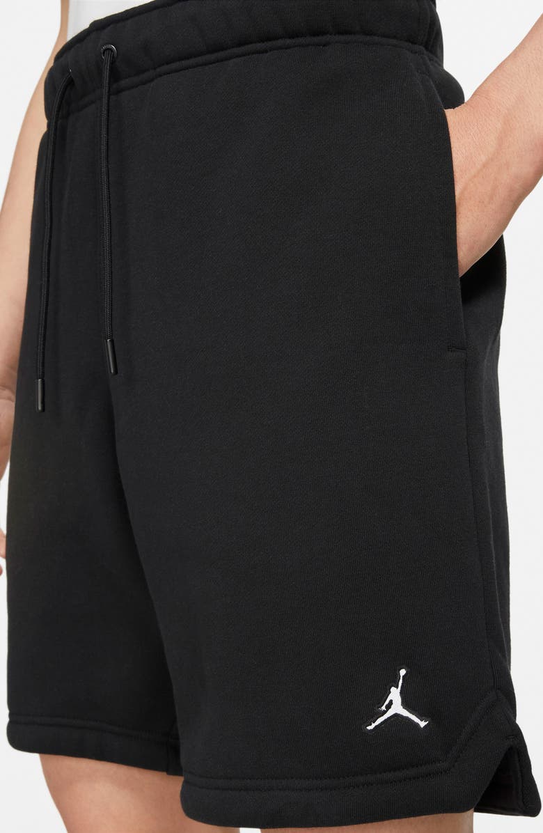 Jordan Essentials Fleece Athletic Shorts, Alternate, color, Black/ White