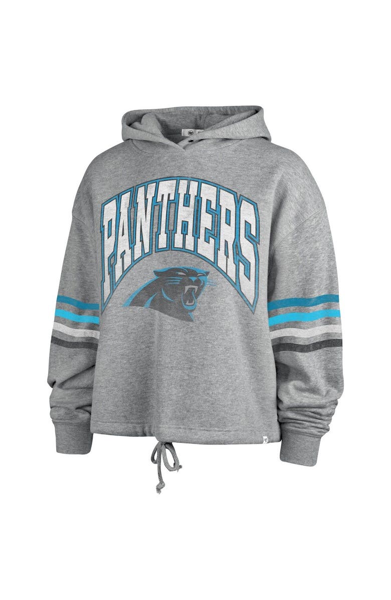 '47 Women's '47 Heather Gray Carolina Panthers Upland Bennett Pullover Hoodie, Alternate, color, Heather Gray
