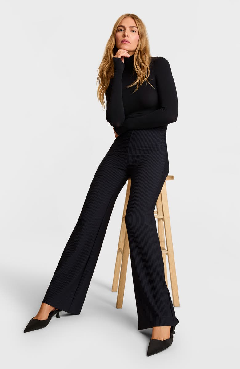 Commando Neoprene CEO Stripe Pants, Alternate, color, Navy Stripe