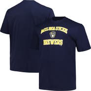 PROFILE Men's Profile Navy Milwaukee Brewers Big & Tall Heart & Soul T-Shirt