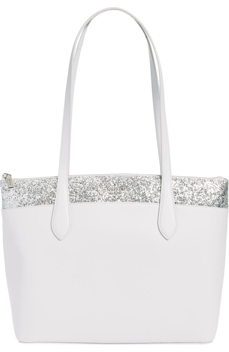 Kate Spade New York flash glitter tote, Main, color,