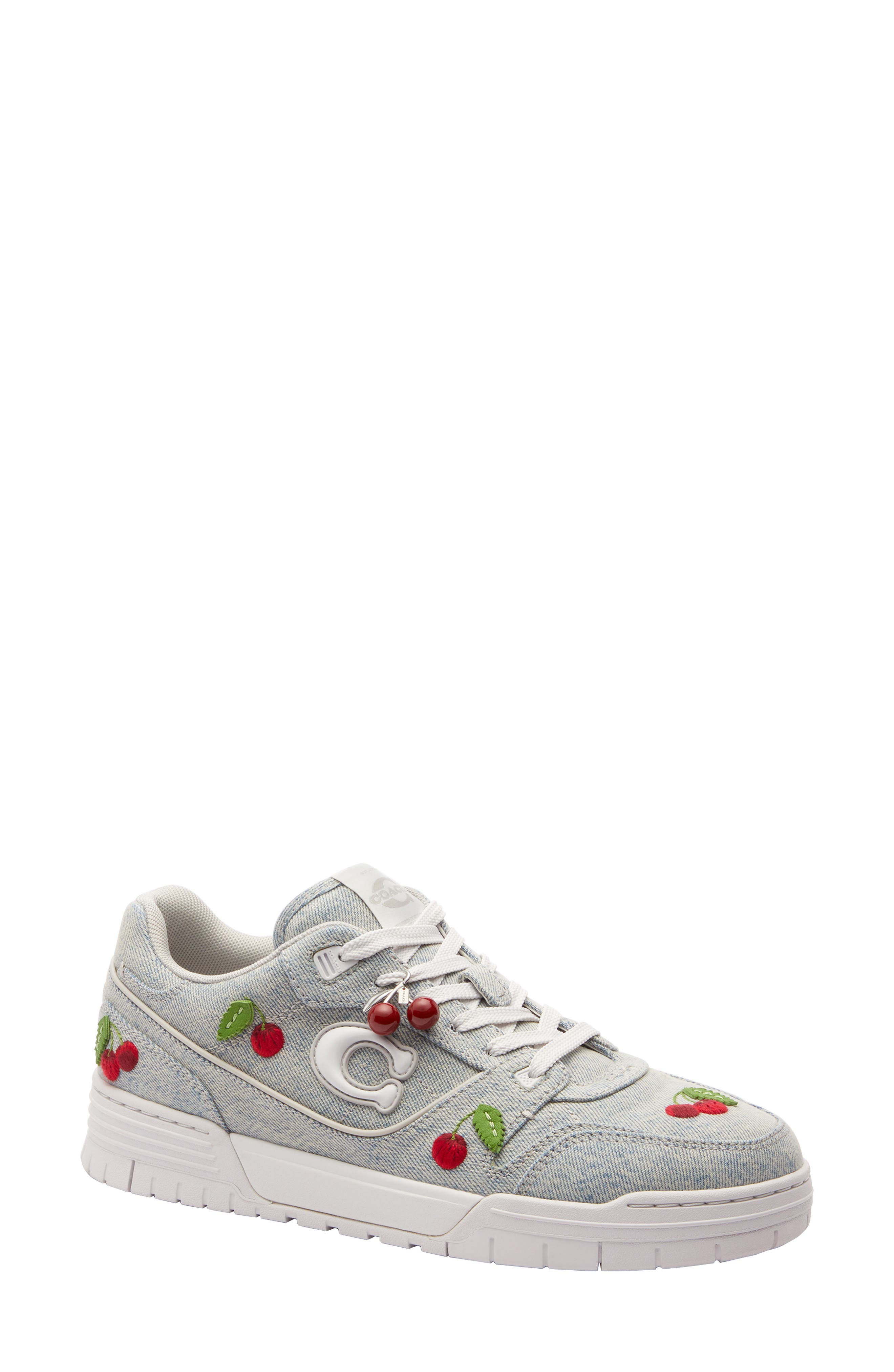 COACH Soho Denim Cherries Sneaker, Main, color, 