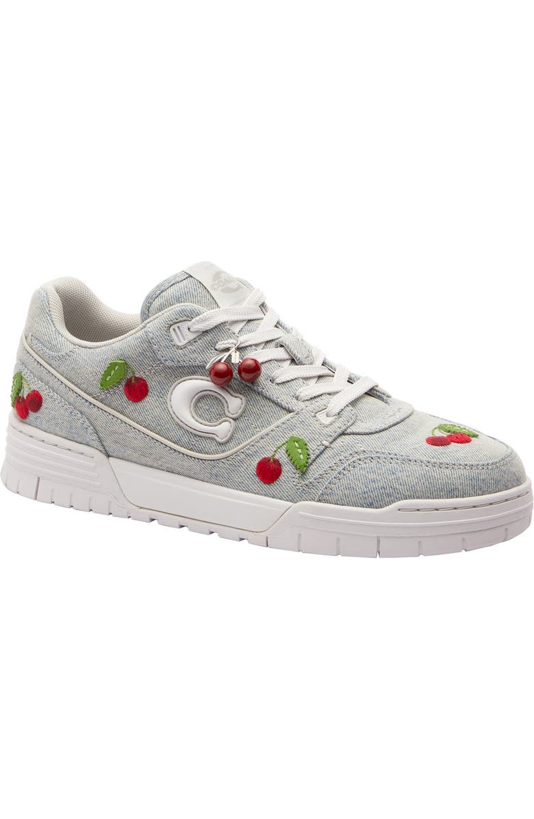 COACH Soho Denim Cherries Sneaker, Main, color,