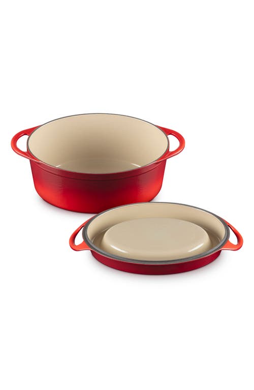 Le Creuset Enamel Cast Iron Doufeu In Red