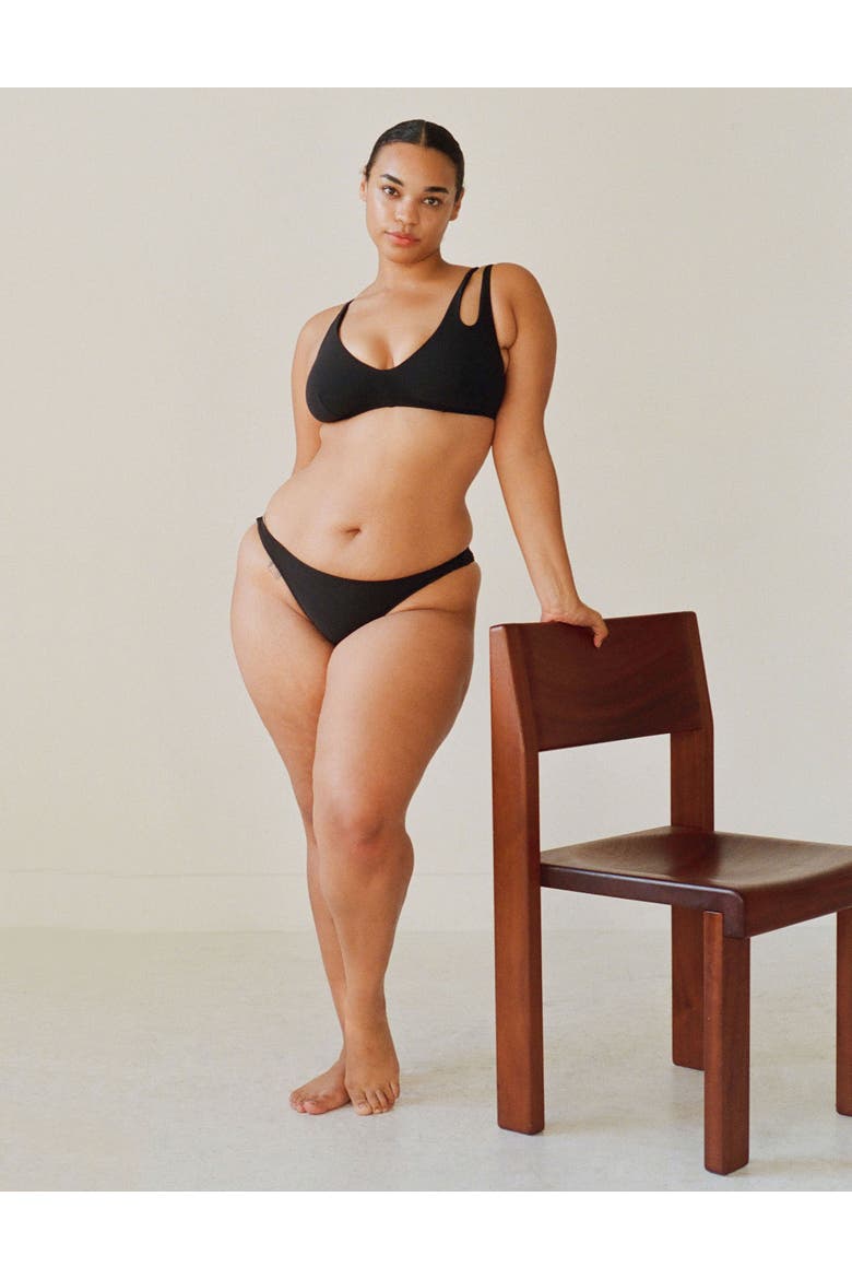 Piper Bikini Bottom, Alternate, color, Black