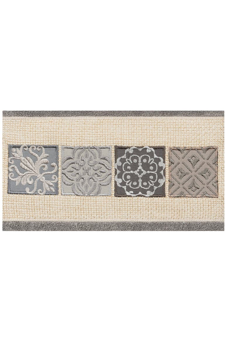 Vivian Embellished Bath Towel - Dark Gray, Alternate, color, DARK GRAY
