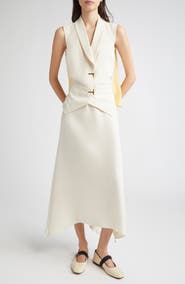 Stine Goya Tailored Handkerchief Hem Dress