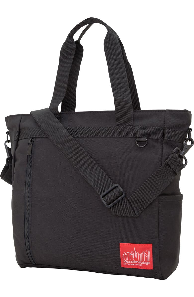 Manhattan Portage Greenwich Tote Bag, Alternate, color, Black