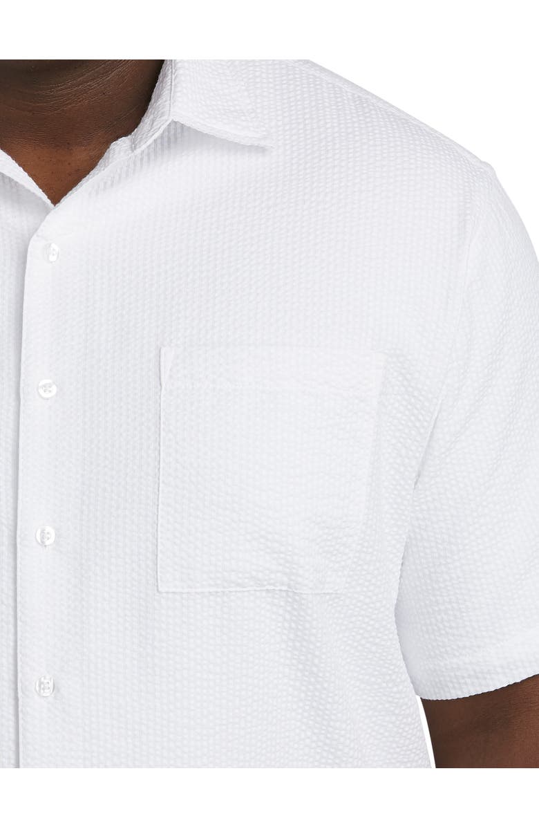Oak Hill Premium by DXL Big & Tall Seersucker Stripe Sport Shirt, Alternate, color, 