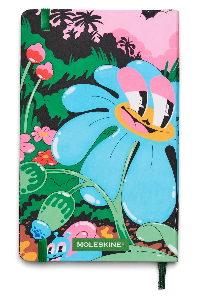 x Marc Jacobs Joy Large Hard Cover Ruled Notebook, Alternate, color, GREEN BUTTERFLIES