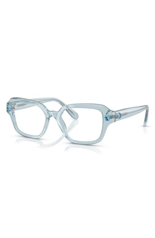 Swarovski 54mm Pillow Optical Glasses In Blue