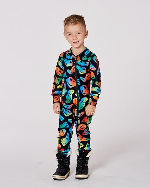 Deux Par Deux Boy One-piece Thermal Underwear In Multi