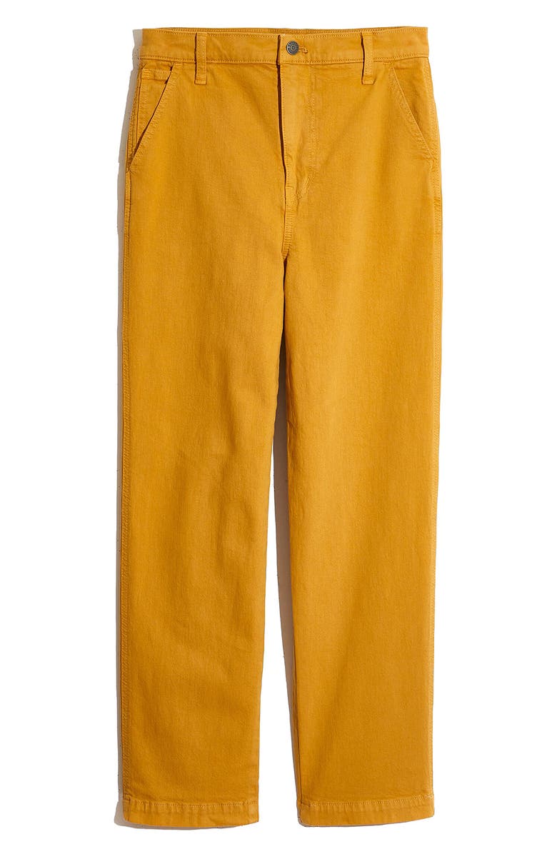 Madewell Classic Straight Leg Crop Pants, Main, color,