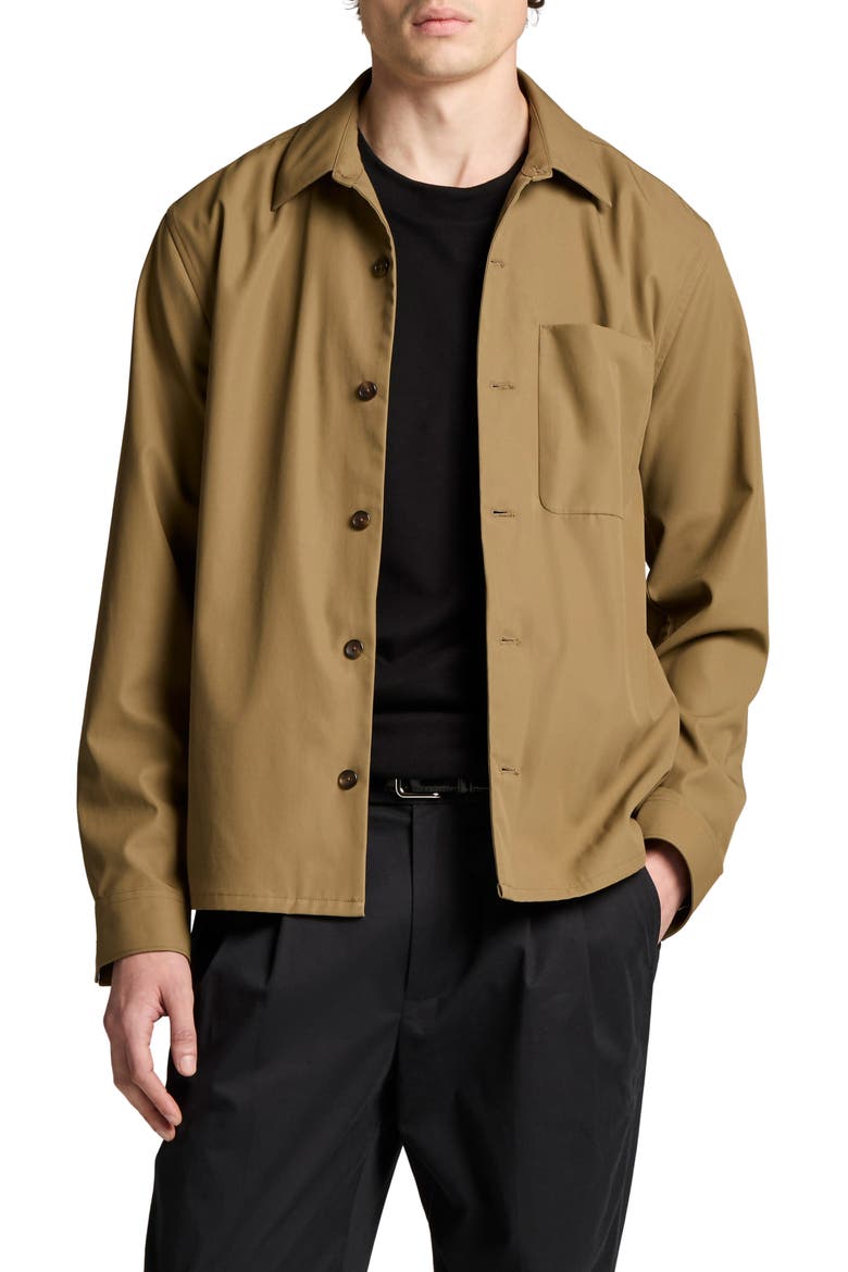 Bluff Button-Up Overshirt, Main, color, KALAMATA