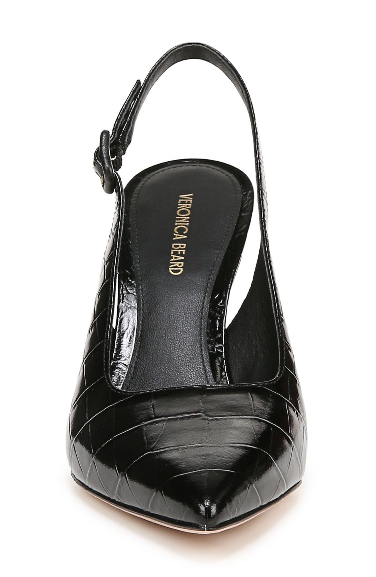 Veronica Beard Callie Pointed Toe Slingback Pump, Alternate, color, Black