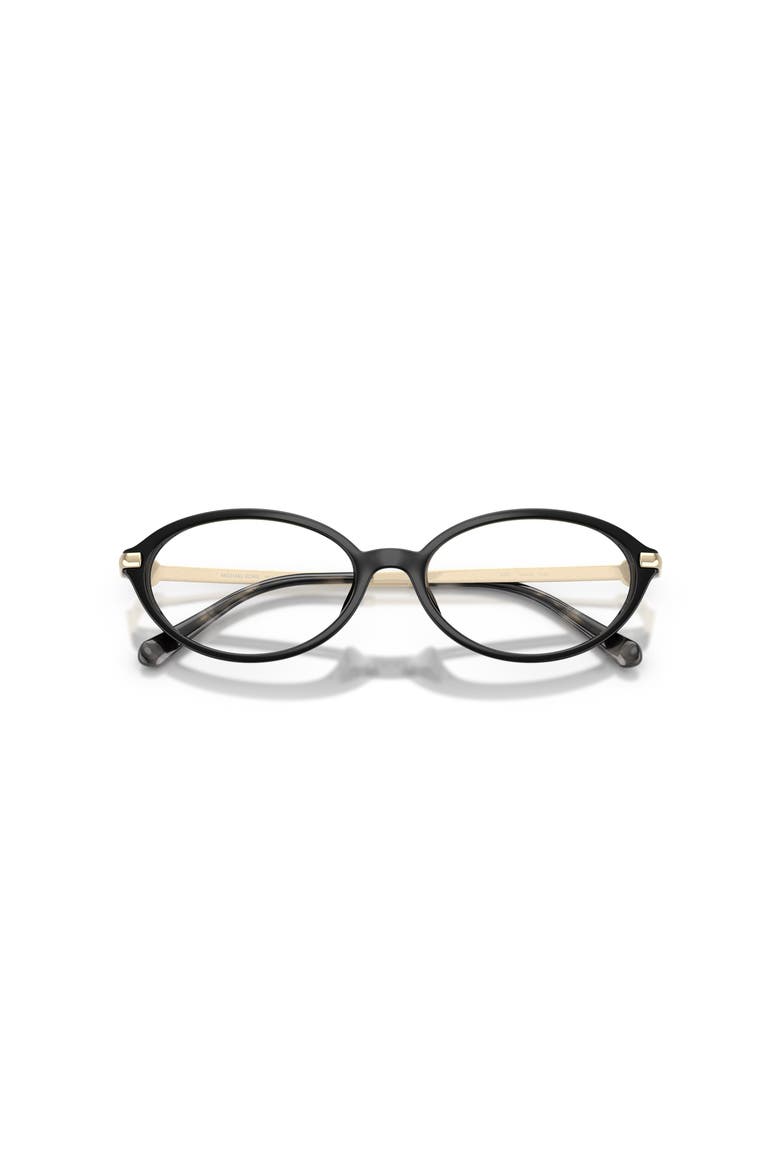 54mm Oval optical glasses, Alternate, color, Black