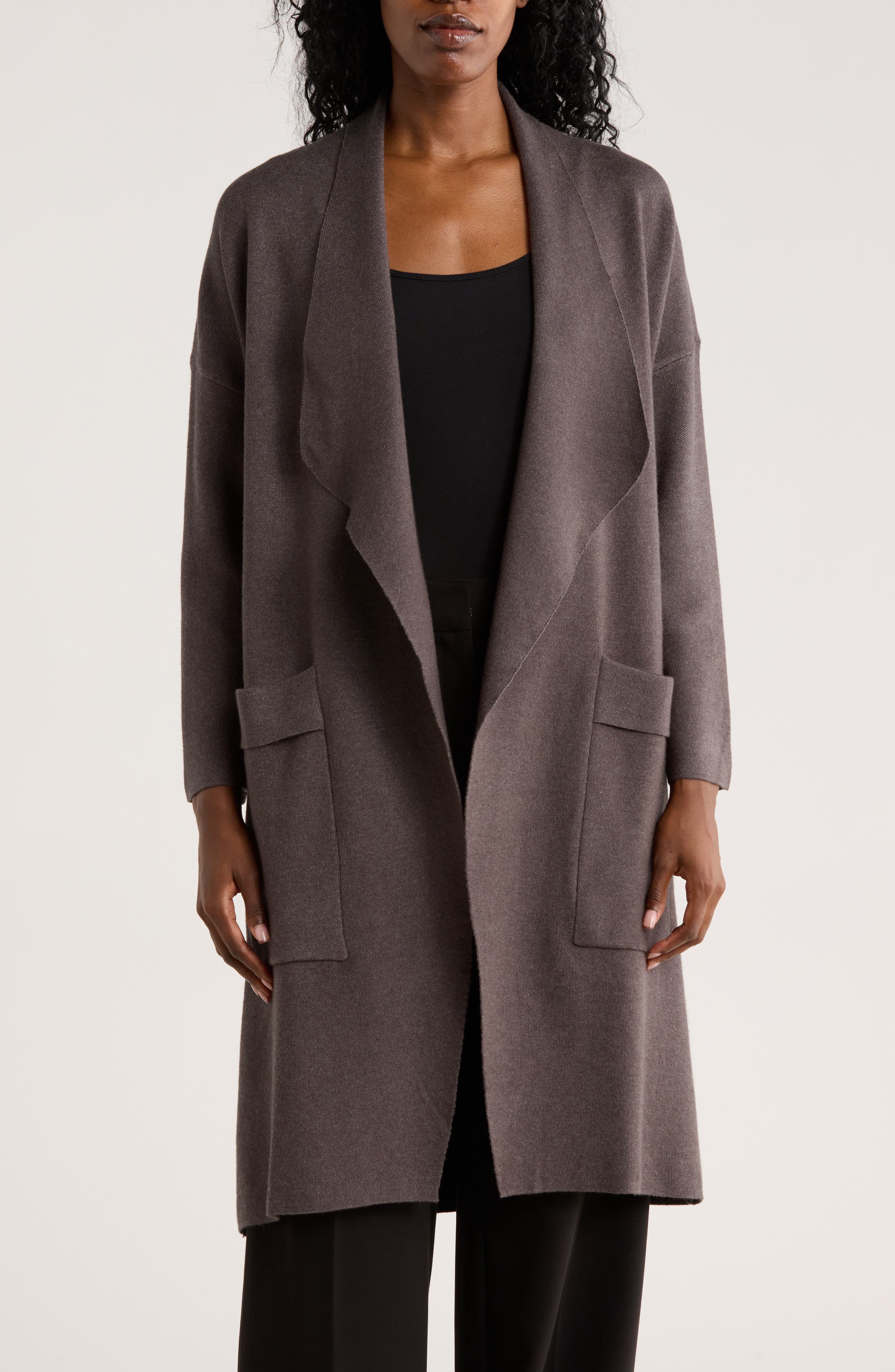 BY DESIGN Andrea Open Front Long Cardigan