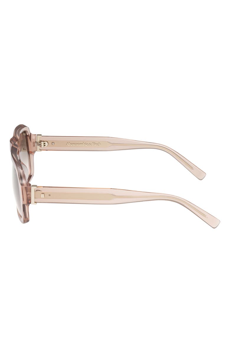 ABERCROMBIE & FITCH 53mm Navigator Sunglasses, Alternate, color, Shiny Beige / Blush Lens