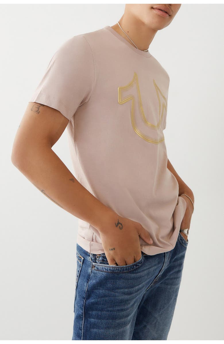 True Religion Brand Jeans Foil Graphic Crew Neck T-Shirt, Main, color,