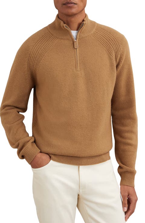 Charming Wool & Cashmere Half-Zip Sweater