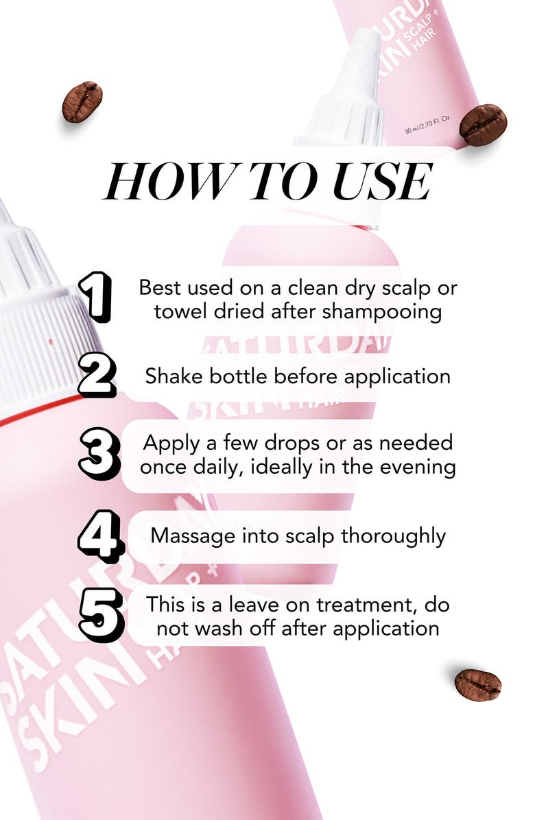 Saturday Skin Scalp + Hair Strengthening Peptide Treatment, Alternate, color, 