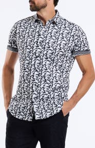Robert Graham Short Sleeve Cotton Button-Up Shirt