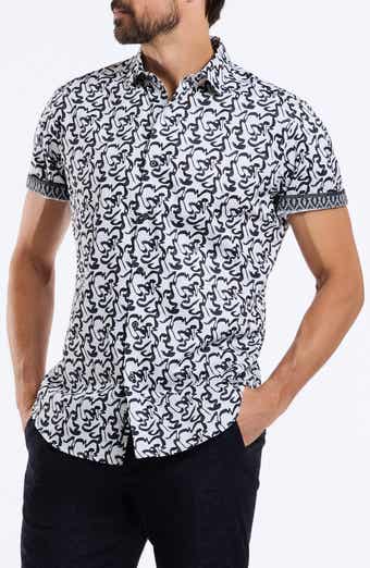 Short Sleeve Cotton Button-Up Shirt