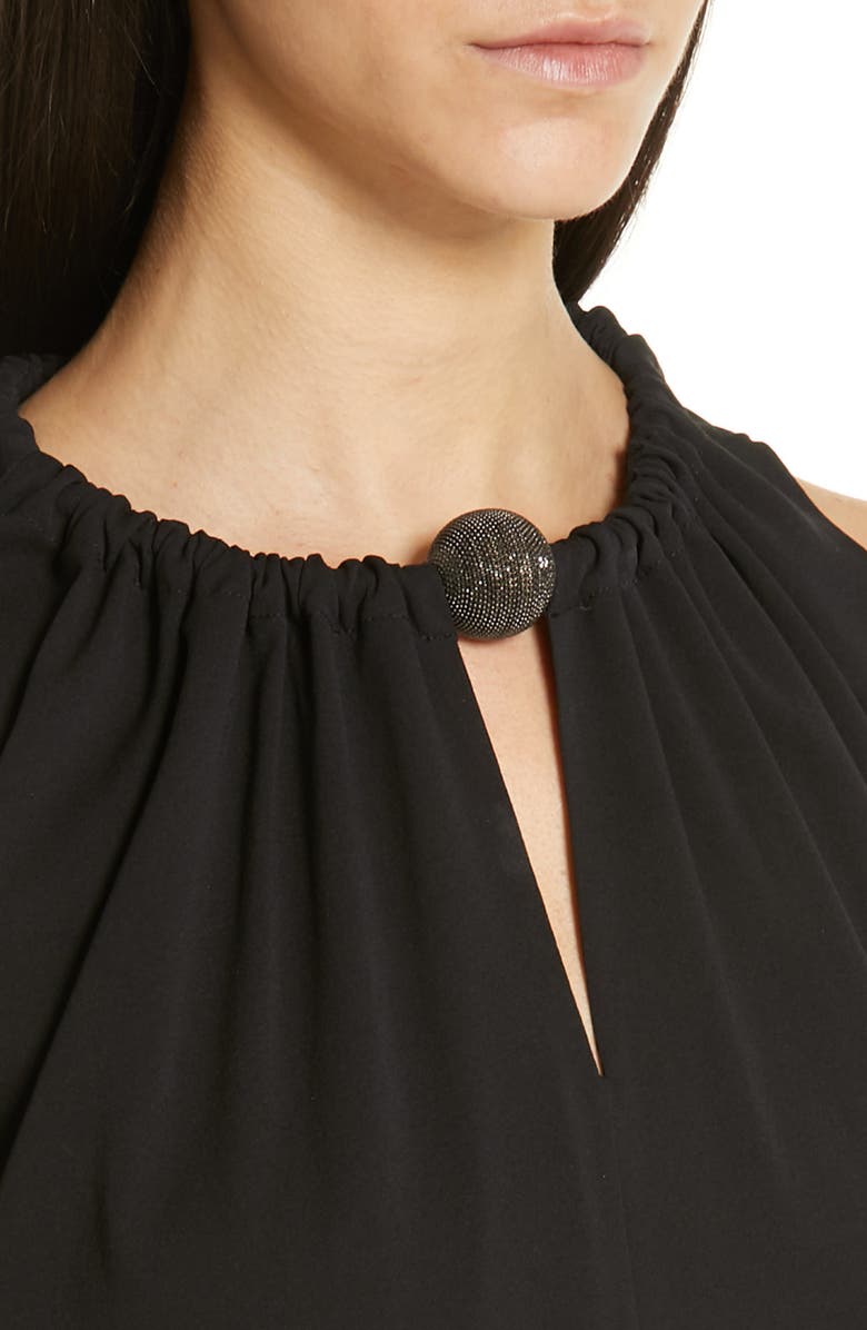 Fabiana Filippi Ball Detail Silk Tank, Alternate, color, 