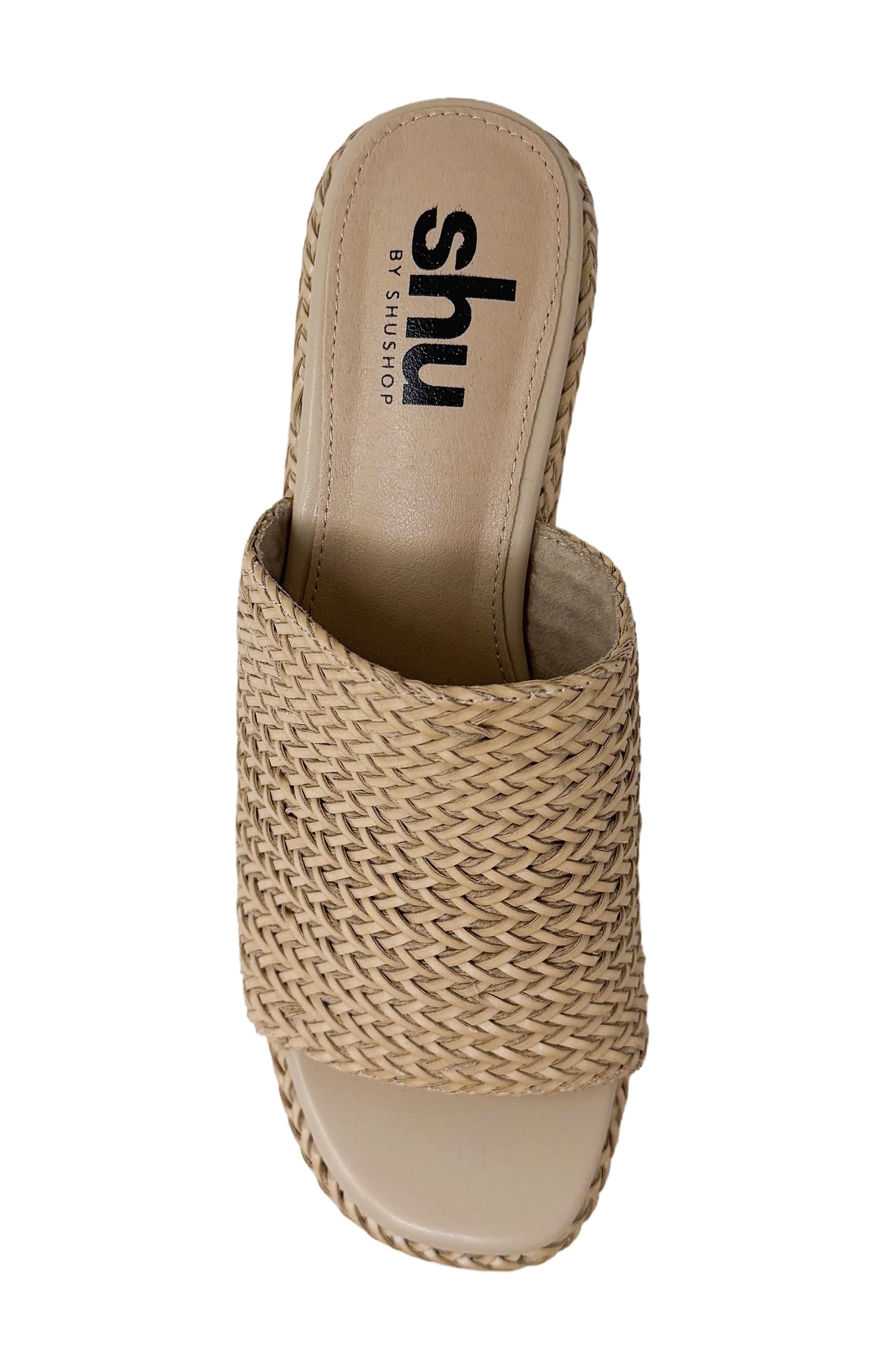 Josie Platform Slide Sandal, Alternate, color, BONE