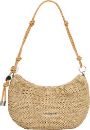 Desigual Medium Oval Raffia Shoulder Bag