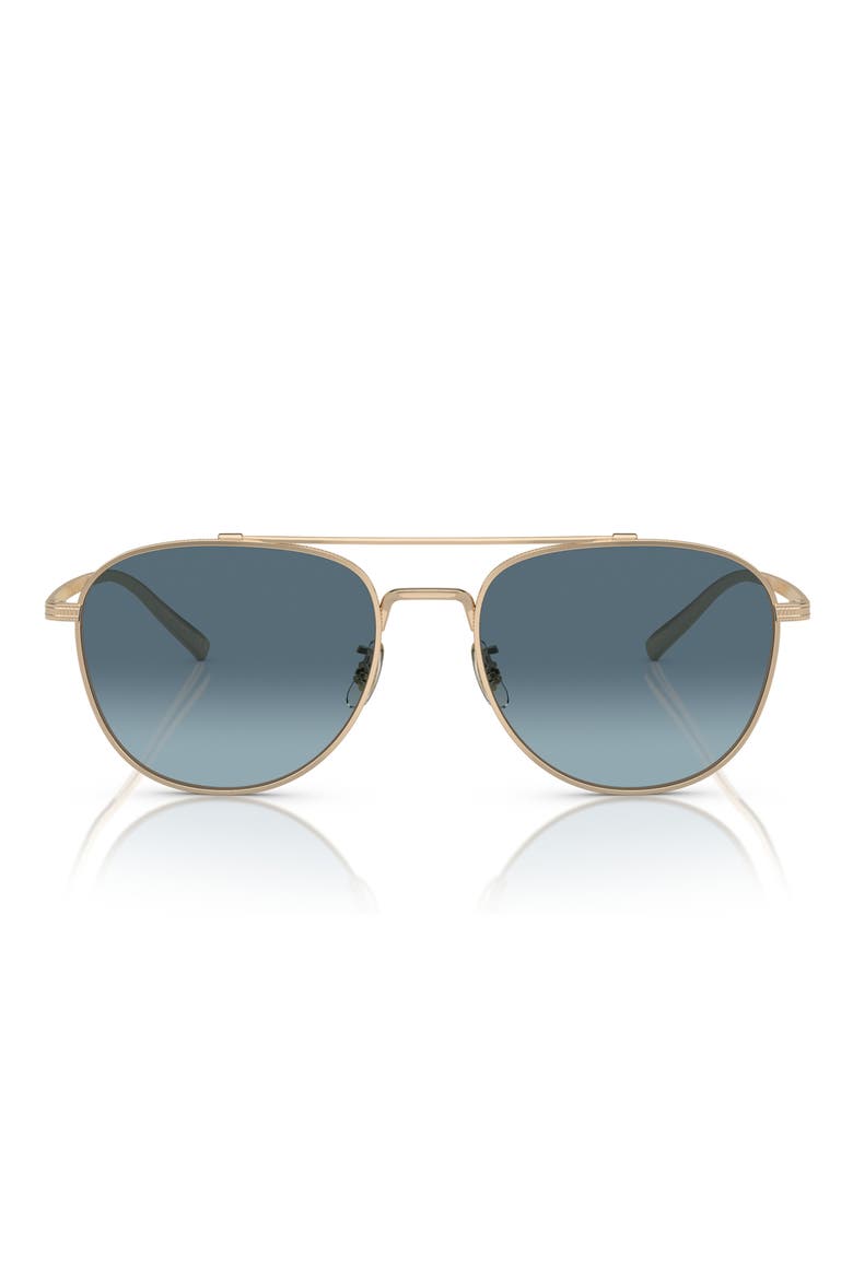 Rivetti 55mm Gradient Pilot Sunglasses, Alternate, color, BLUE GRADIENT