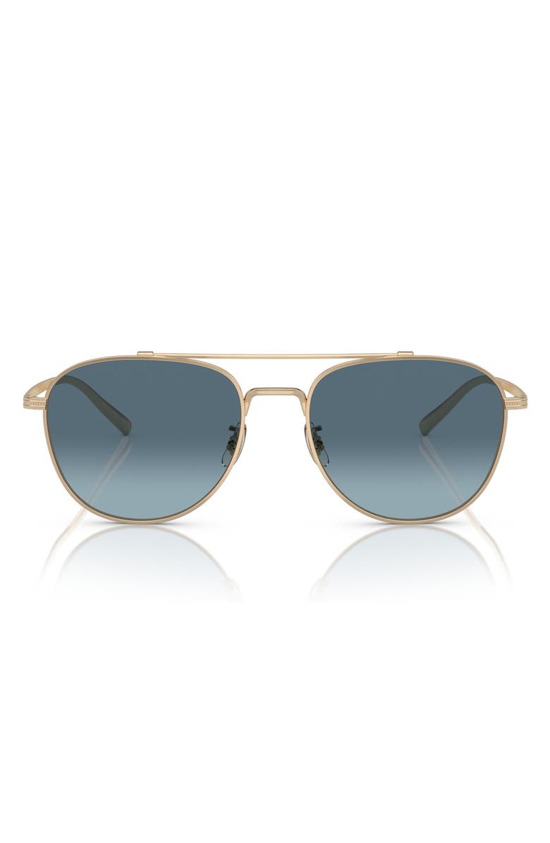Oliver Peoples Rivetti 55mm Gradient Pilot Sunglasses, Alternate, color, Blue Gradient