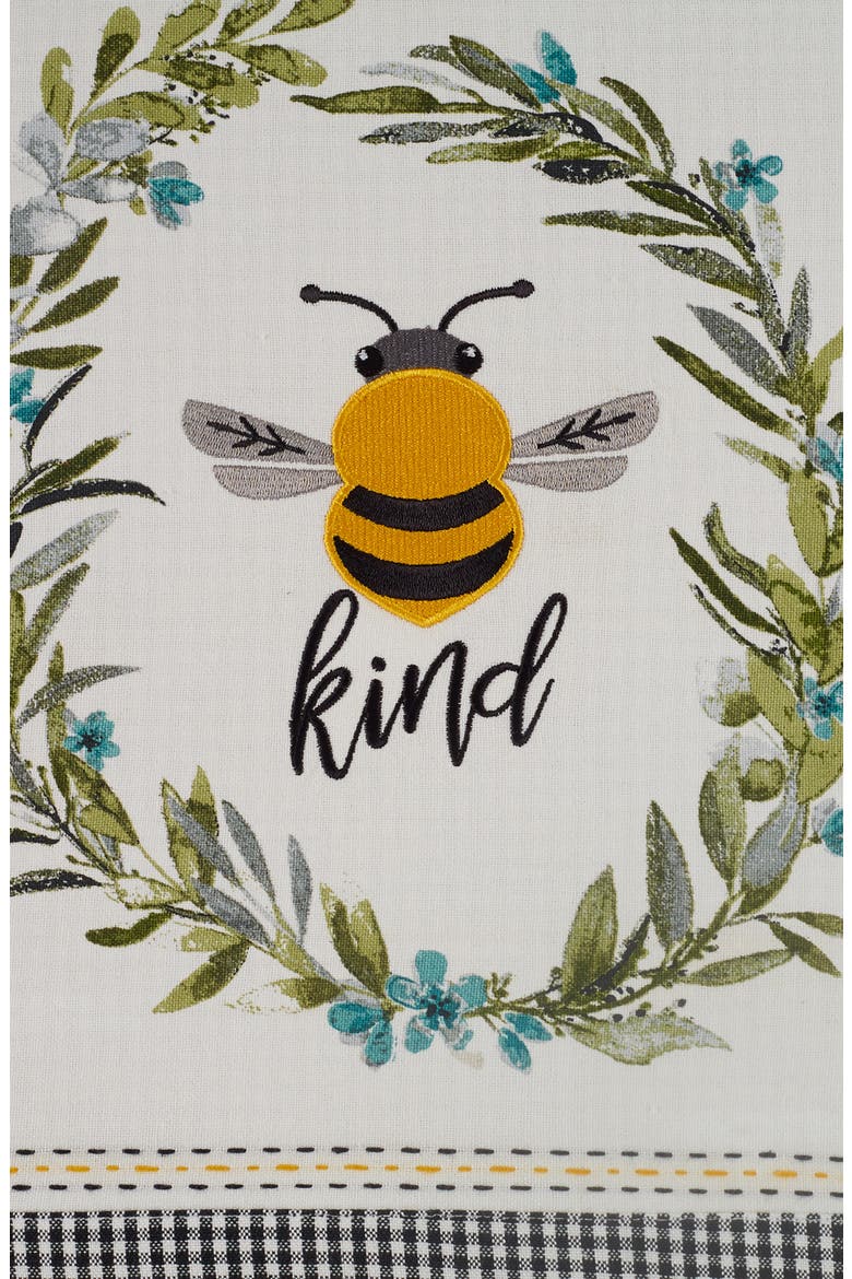 Bee Kind Embellished Table Runner, Alternate, color, OFF-WHITE