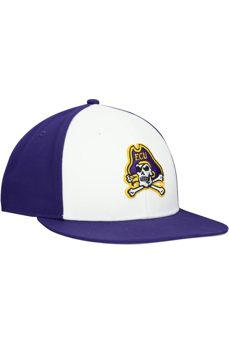 Men's adidas  White/Purple ECU Pirates On Field Fitted Hat, Alternate, color, White
