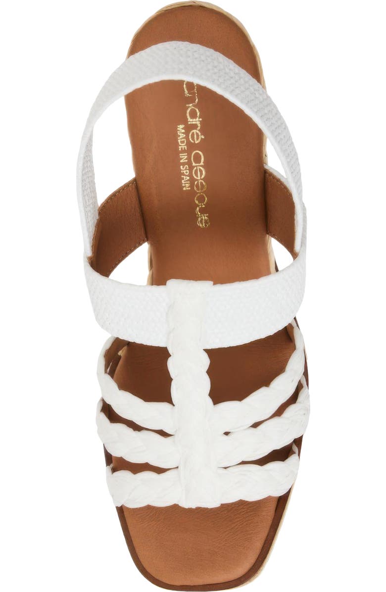 André Assous Maria Wedge Sandal, Alternate, color, White