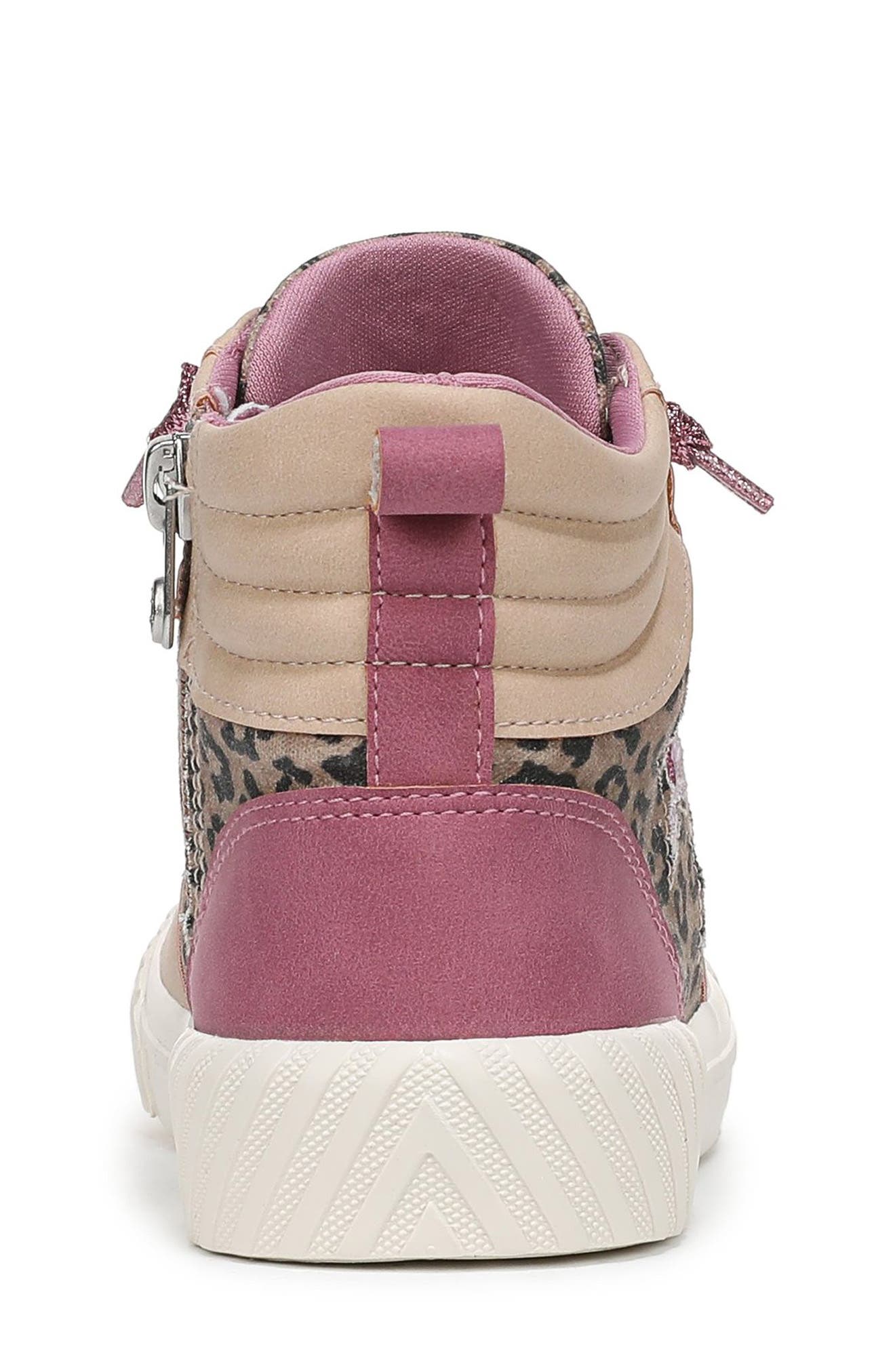 Blowfish Malibu Kids' Wanderland High Top Sneaker, Alternate, color, Leopard Canvas